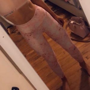 High waist pattern leggings